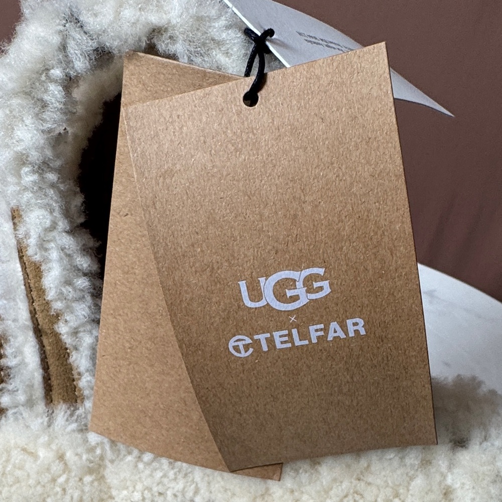 Telfar X UGG Cream Shearling Mini Bag - Picture 6 of 7